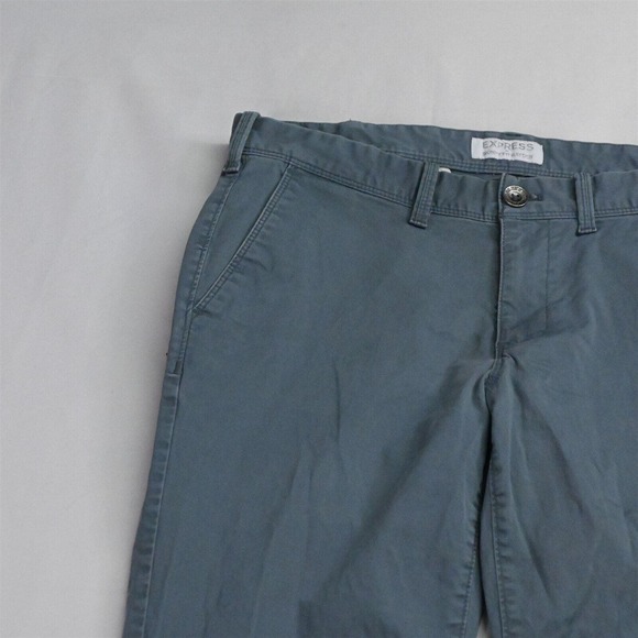 Express 31 x 32 Blue Gray Skinny Fit Hayden Chino Pants - Picture 2 of 7